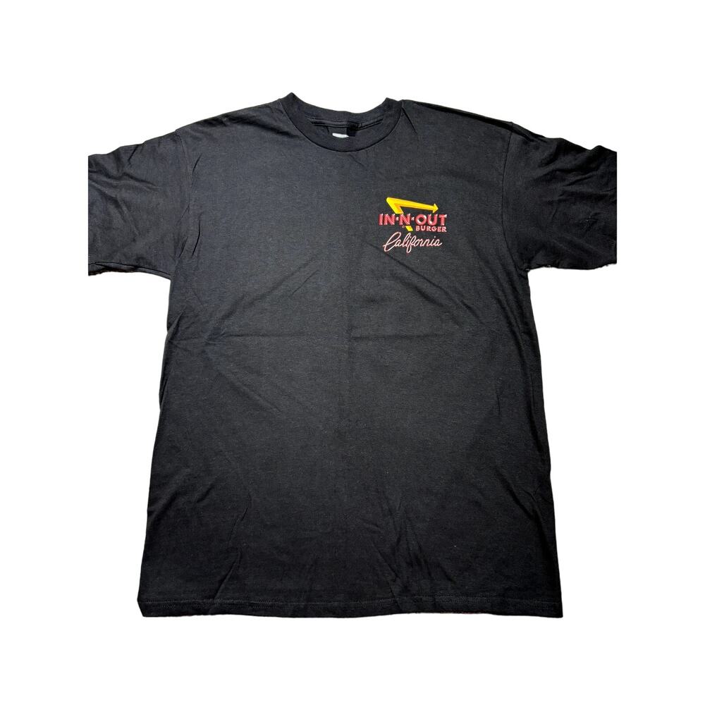 IN-N-OUT California Unisex M Black Hollywood Cars Short Sleeve Graphic T-Shirt